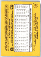 1987 Donruss Willie Upshaw #231