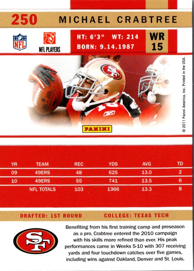 2011 Score Michael Crabtree