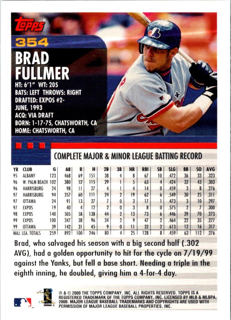 2000 Topps Brad Fullmer