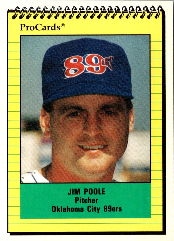 1991 ProCards Jim Poole #176