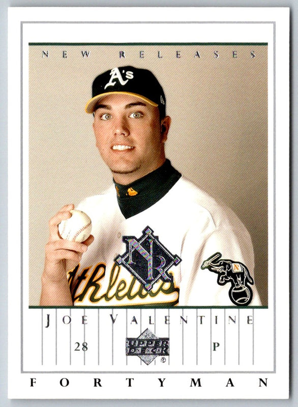 2003 Upper Deck 40-Man Joe Valentine #894 Rookie