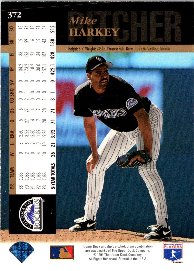 1994 Upper Deck Electric Diamond Mike Harkey