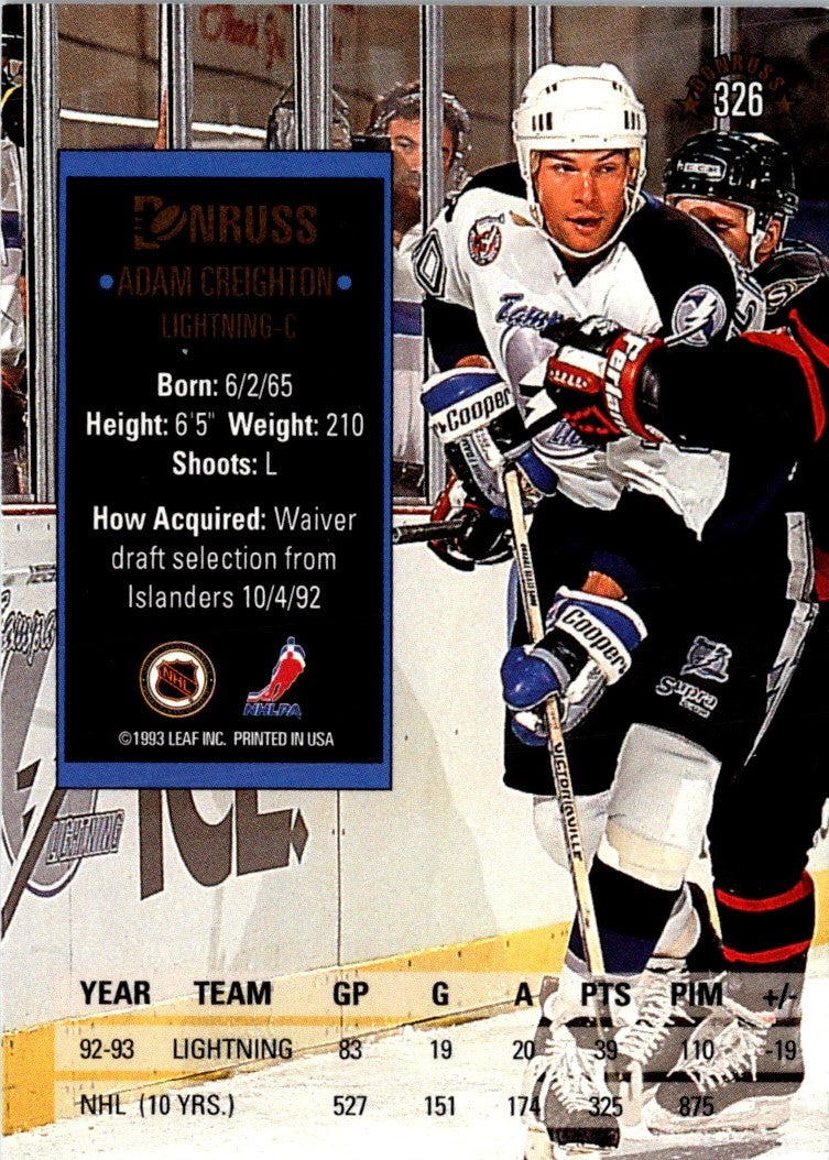 1993 Donruss Adam Creighton