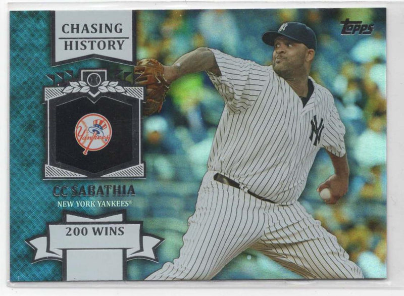 2013 Topps Chasing History CC Sabathia