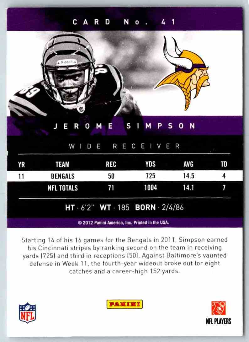 2014 Prestige Jerome Simpson