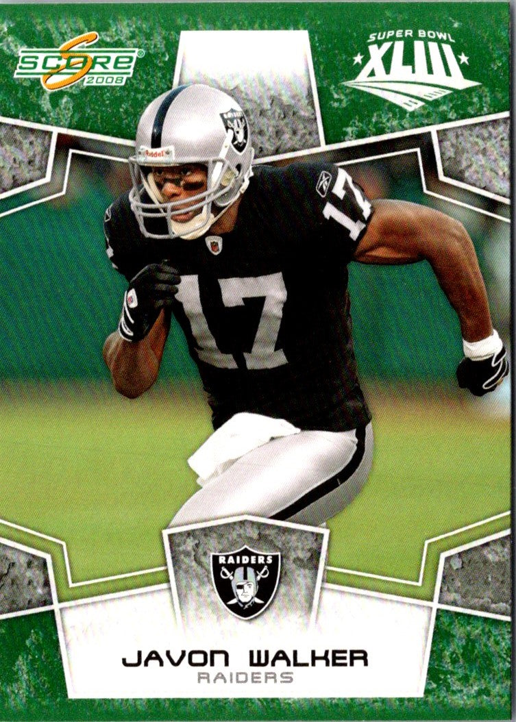 2008 Score Super Bowl XLIII Javon Walker