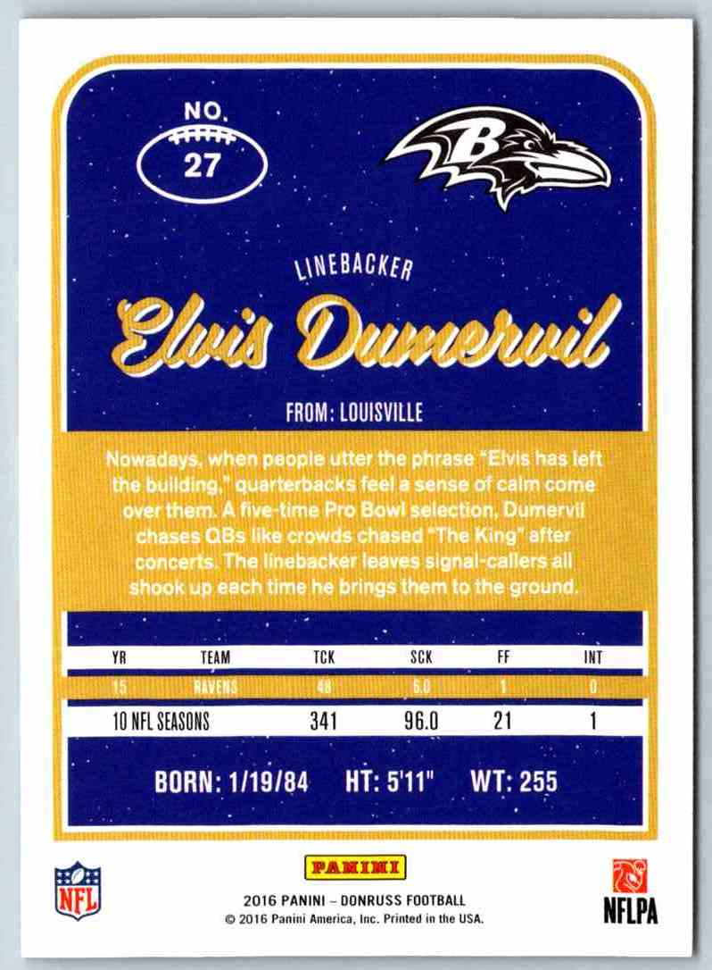 2016 Donruss Elvis Dumervil