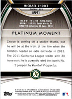 2013 Bowman Platinum Prospects Michael Choice #BPP71