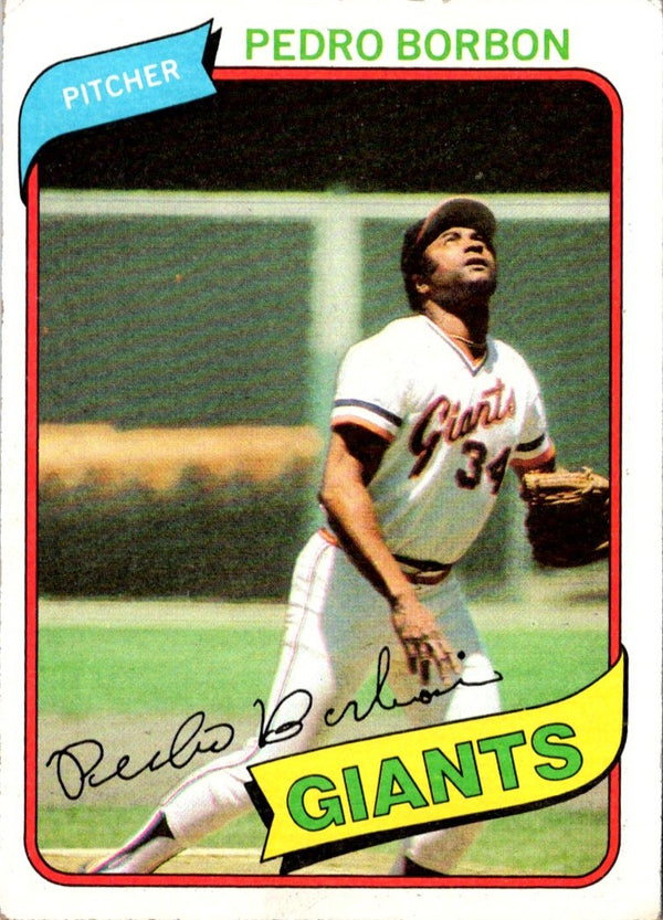 1980 Topps Pedro Borbon #627