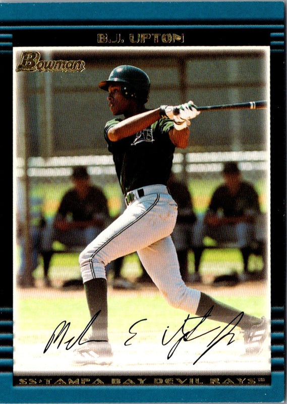 2002 Bowman Draft Picks & Prospects Gold B.J. Upton #BDP99