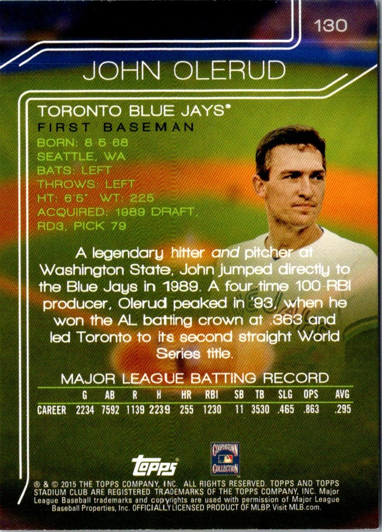 2015 Stadium Club John Olerud