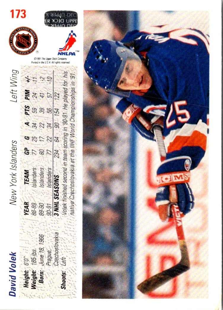 1991 Upper Deck David Volek