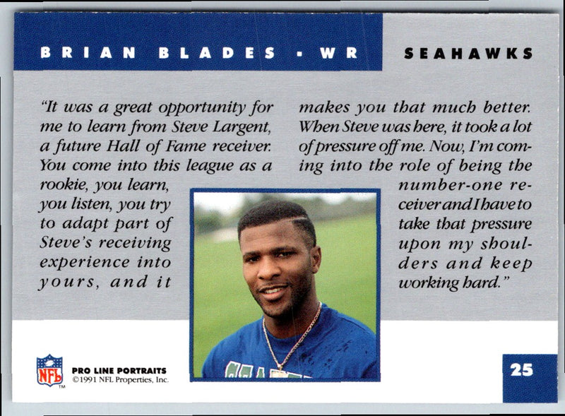 1991 Pro Line Portraits Brian Blades