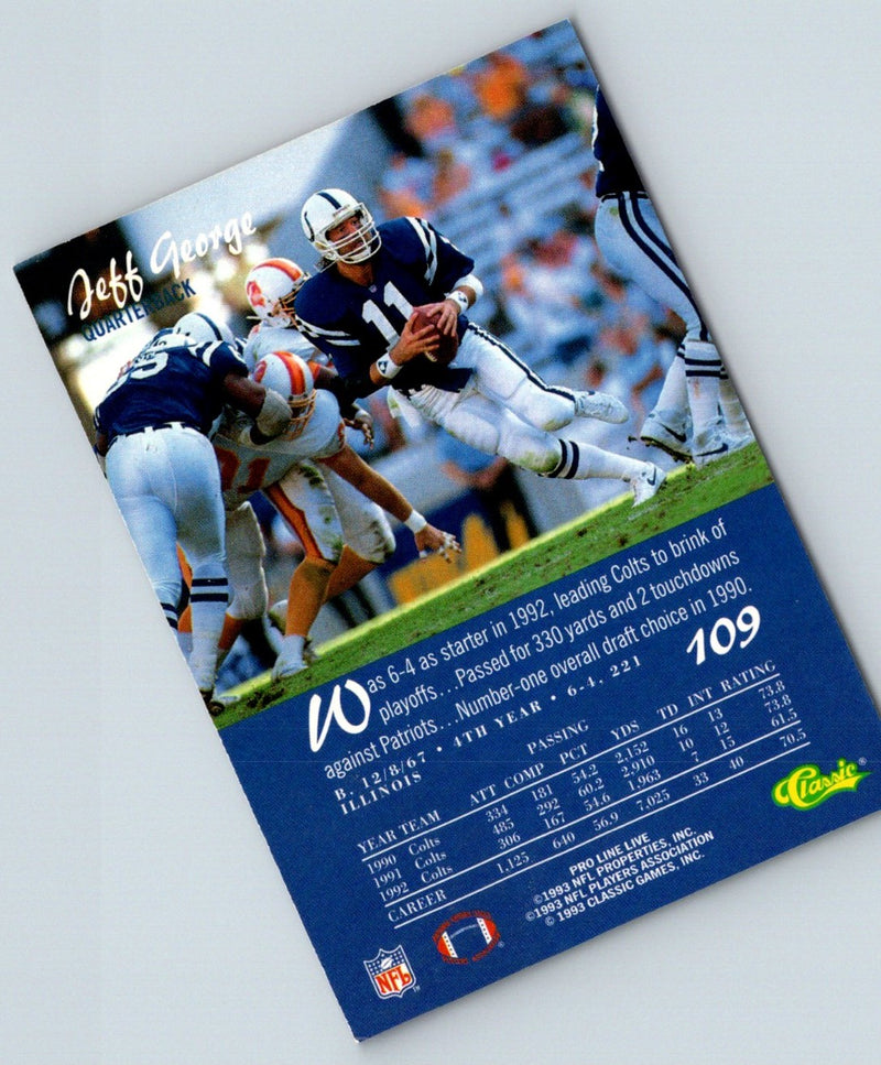 1993 SkyBox Impact Jeff George