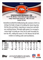 2012 Topps Knowshon Moreno #105