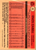 1981 Topps Enos Cabell #45