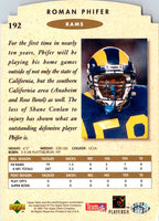 1995 SP Championship Roman Phifer #192