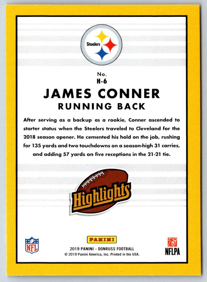 2019 Donruss Highlights James Conner