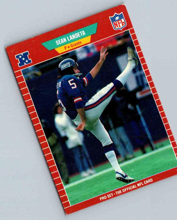 1989 NFL Proset Sean Landeta #286