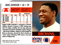 1991 Pro Set Mike Johnson #120