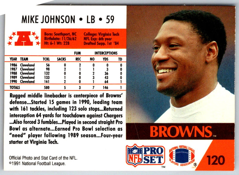 1991 Pro Set Mike Johnson