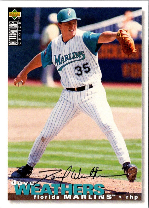 1995 Collector's Choice Silver Signature Dave Weathers #307