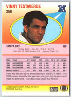 1990 Fleer Vinny Testaverde #356