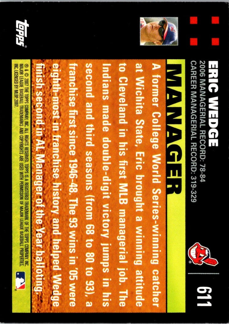 2007 Topps Eric Wedge