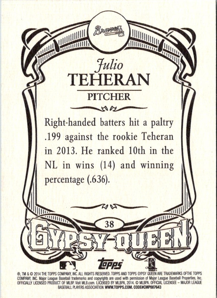 2014 Topps Gypsy Queen Julio Teheran