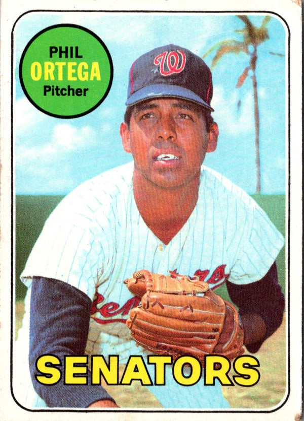 1969 Topps Phil Ortega #406 EX