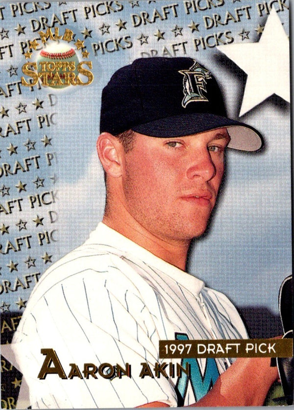 1997 Topps Stars Aaron Akin #114 Rookie