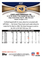 2012 Topps Cortland Finnegan #437