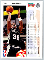 1992 Upper Deck Antoine Carr #106