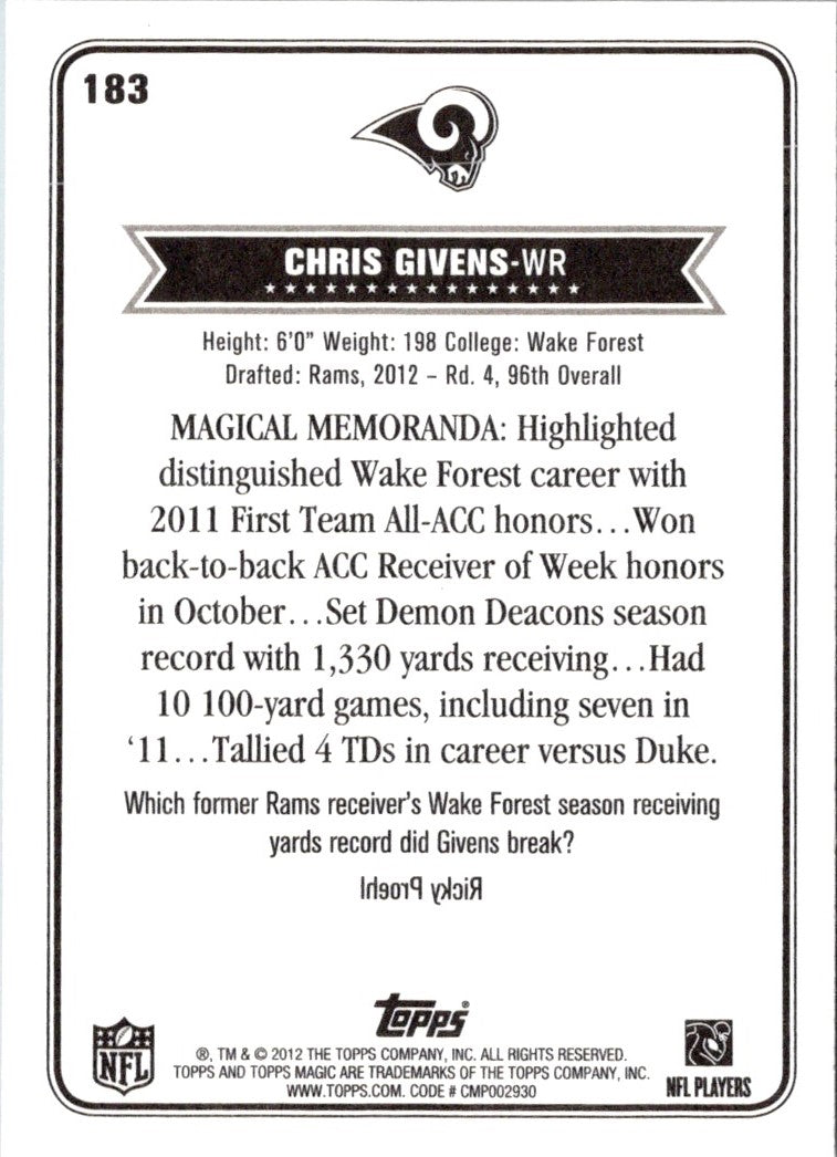 2012 Topps Chrome Christian Ponder