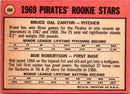 1969 Topps Pirates 1969 Rookie Stars Bruce Dal Canton/ Bob Robertson