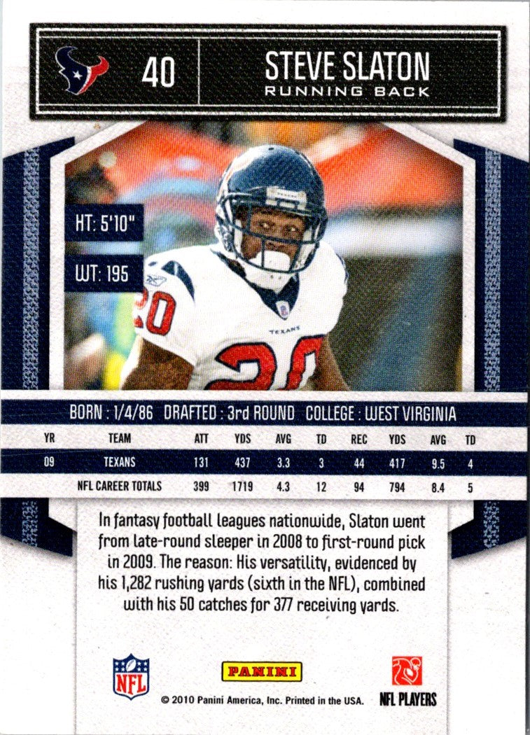 2010 Panini Classics Steve Slaton