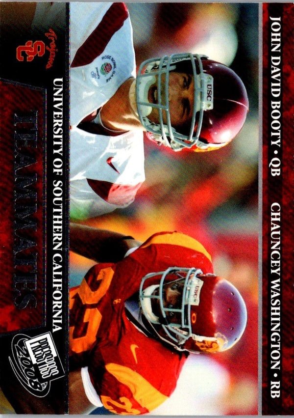 2008 Press Pass John David Booty/Chauncey Washington #95