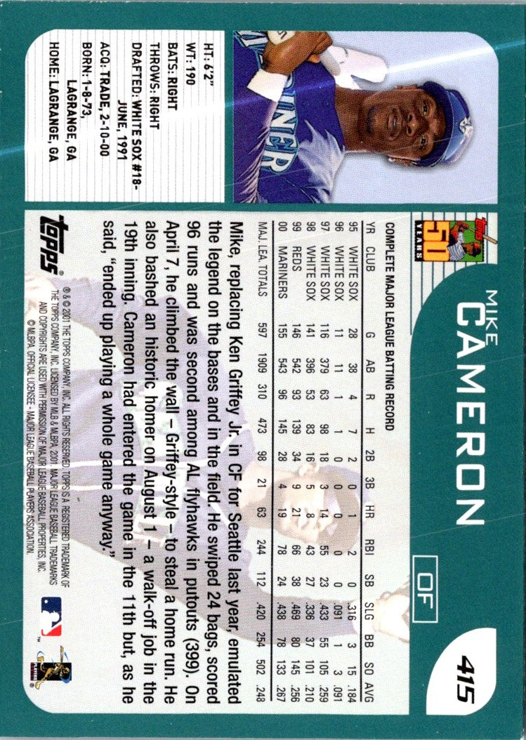 2001 Topps Mike Cameron