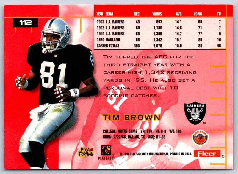 1991 Fleer Ultra Tim Brown