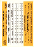 1983 Donruss Sammy Stewart #203