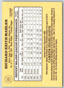 1985 Donruss Rick Mahler