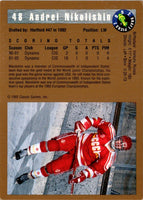 1992 Classic Draft Picks Andrei Nikolishin #48