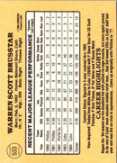 1985 Donruss Warren Brusstar