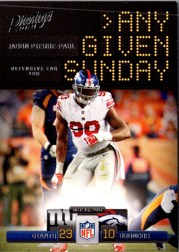 2021 Panini Prestige Any Given Sunday Jason Pierre-Paul #AGS-JPP