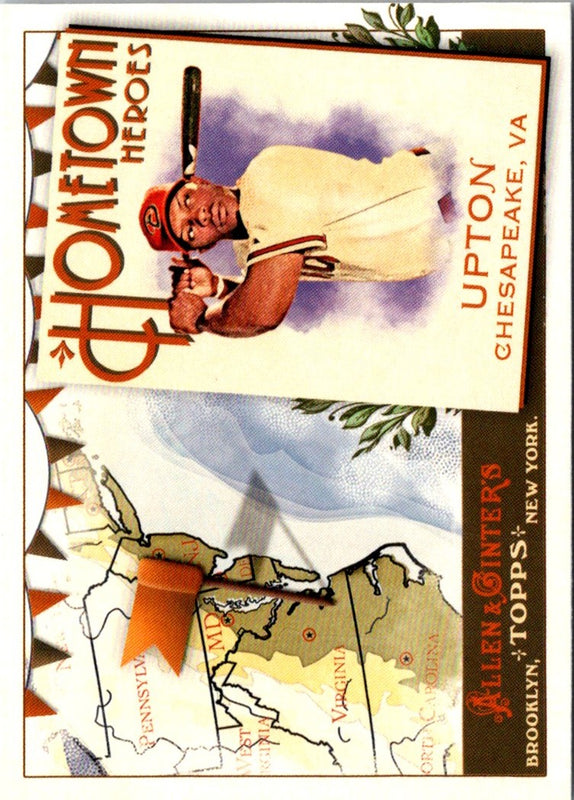 2011 Topps Allen & Ginter Hometown Heroes Justin Upton #HH55