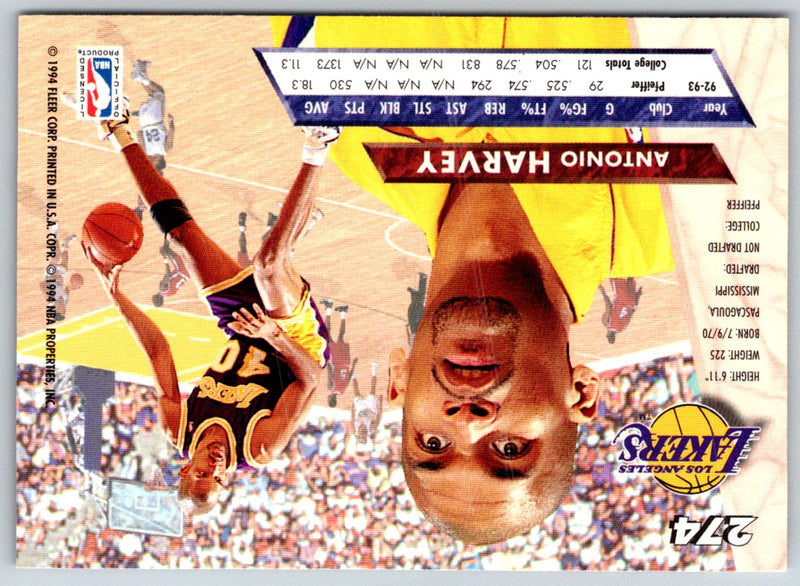 1993 Ultra Antonio Harvey