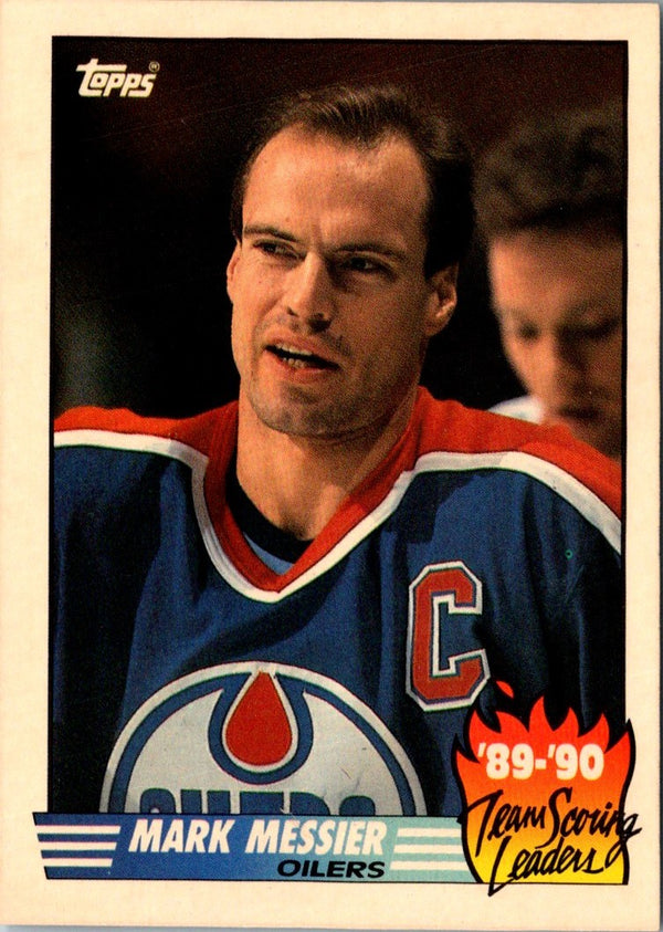 1990 Topps Team Scoring Leaders Mark Messier #16