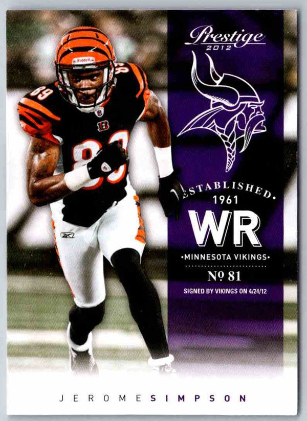 2014 Prestige Jerome Simpson #41