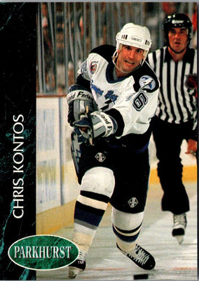 1992 Parkhurst Chris Kontos #176 Rookie