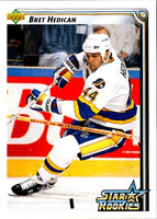 1992 Upper Deck Bret Hedican #414 Rookie